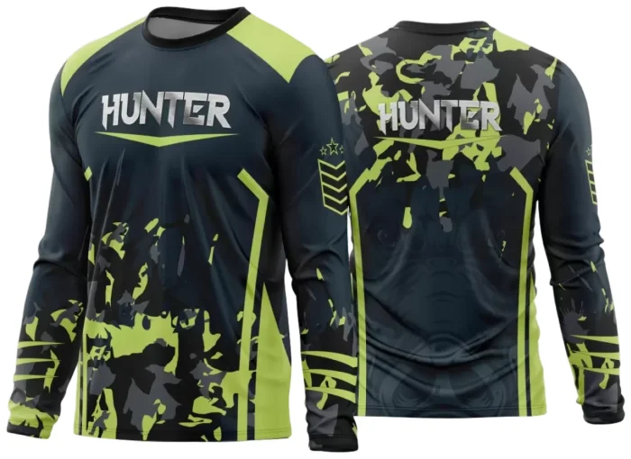 Arte Vetor Estampa Camisa Caça Esportiva 2024 Modelo 05