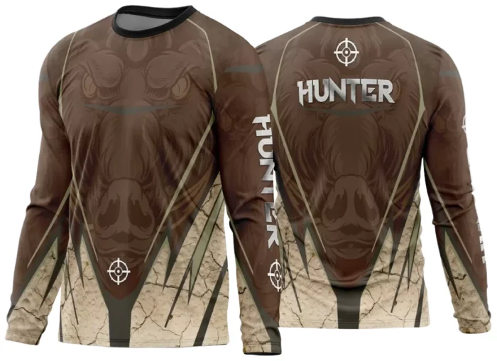 Arte Vetor Estampa Camisa Caça Esportiva 2024 Modelo 10