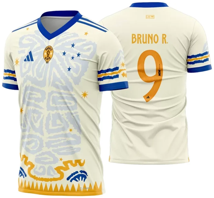 Arte Vetor Estampa Camisa Cruzeiro Consciência Negra 2023 2024