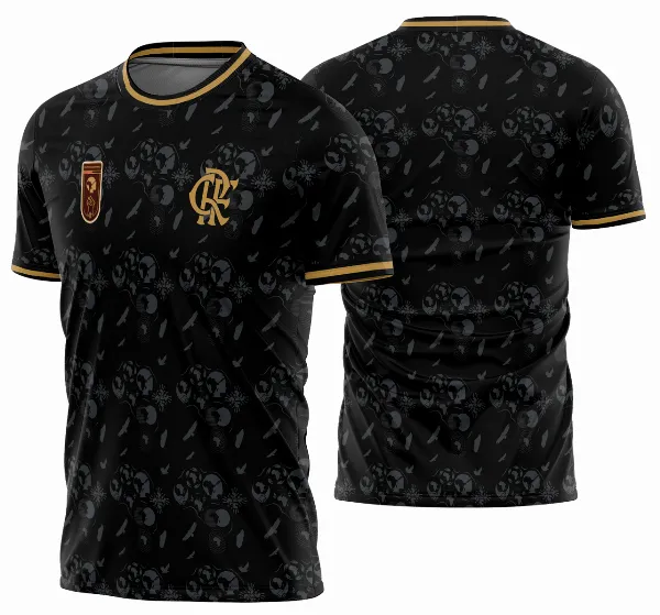 Arte Vetor Estampa Camisa Flamengo Consciência Negra 2023-24