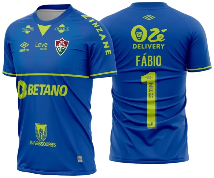 Arte Vetor Estampa Camisa Fluminense Goleiro III 2023 2024