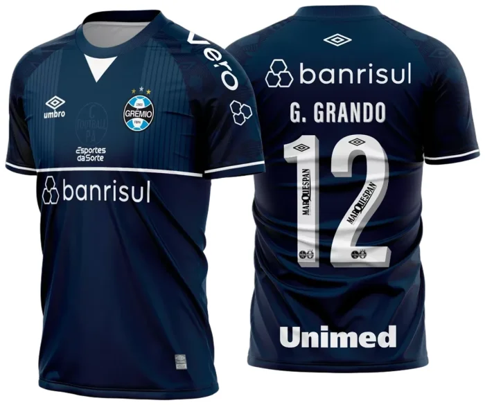 Arte Vetor Estampa Camisa Grêmio Goleiro III 2023 2024