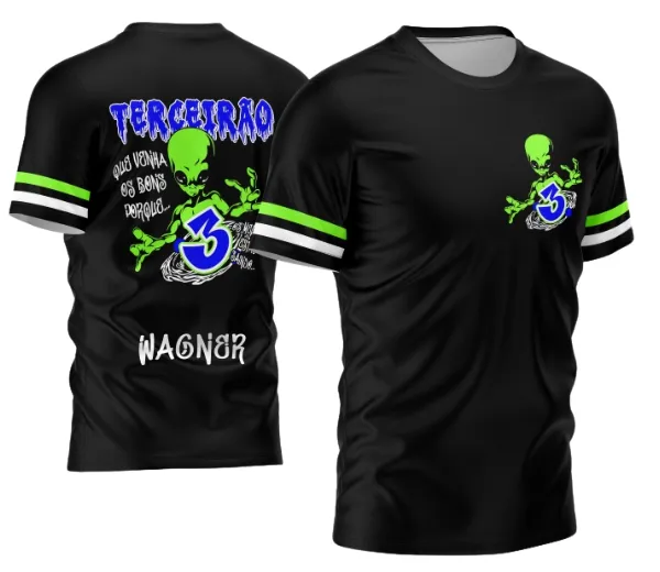 Arte Vetor Estampa Camisa Terceirão Alien 2026 - Modelo 01