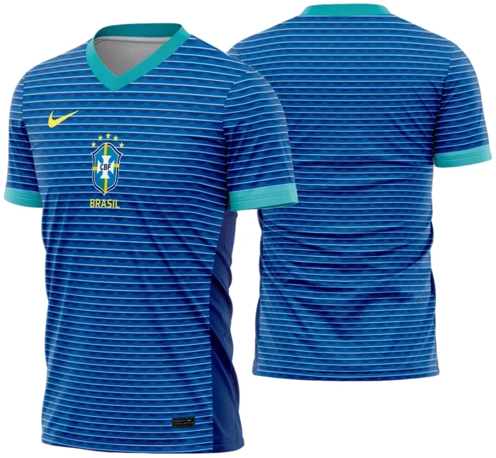 Arte Vetor Estampa Template Camisa Brasil Reserva 2024 - 2025