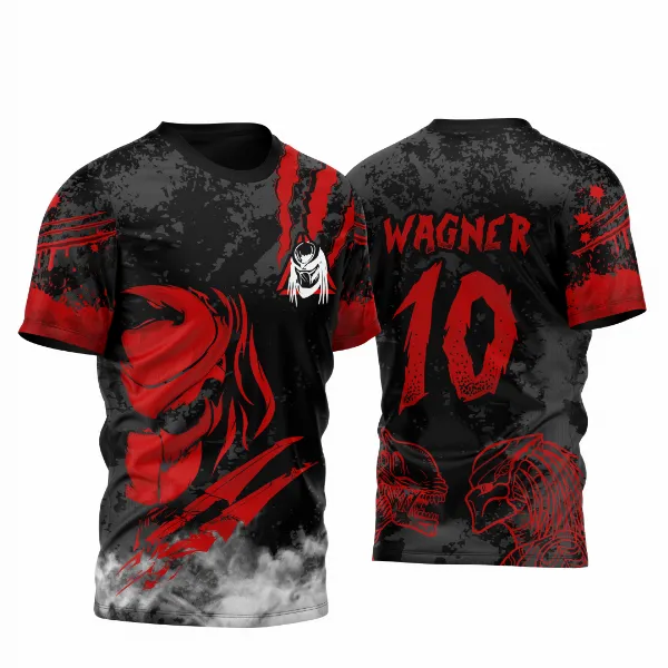 Arte Vetor Template Camisa de InterClasse Predador em Ataque 2023 Modelo 2