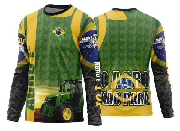 Arte Estampa Camisa Agro 2026 Manga Longa - Modelo 15