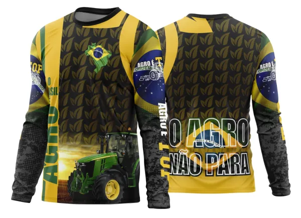 Arte Estampa Camisa Agro 2026 Manga Longa - Modelo 16