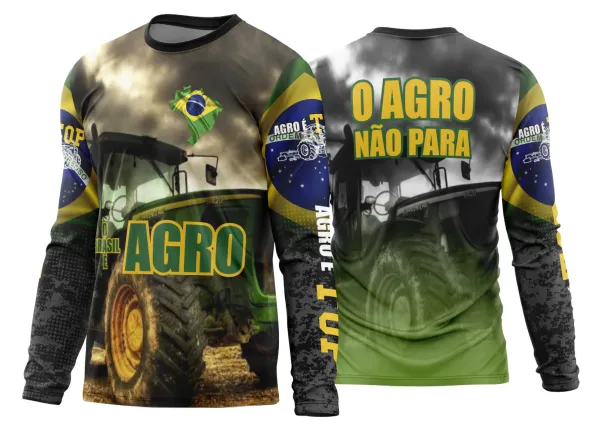 Arte Estampa Camisa Agro 2026 Manga Longa - Modelo 34