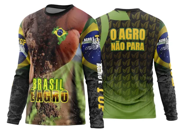 Arte Estampa Camisa Agro 2026 Manga Longa - Modelo 35