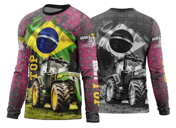 Arte Estampa Camisa Agro 2026 Modelo 05 Manga Longa