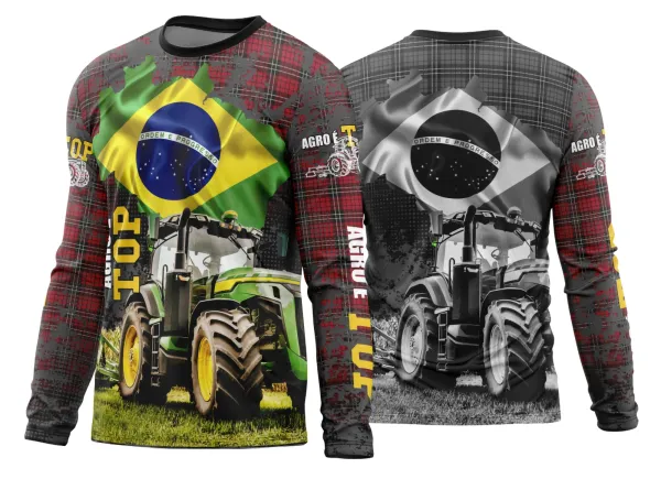 Arte Estampa Camisa Agro 2026 Modelo 05 Manga Longa