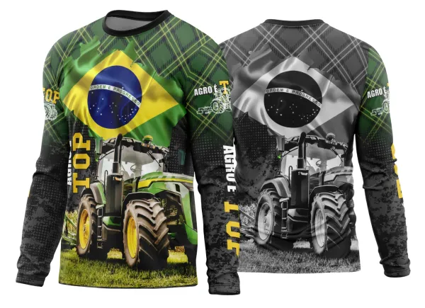 Arte Estampa Camisa Agro 2026 Modelo 05 Manga Longa