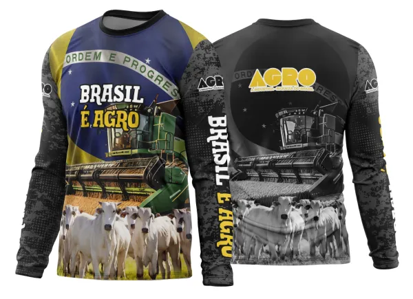  Arte Estampa Camisa Agro 2026 Modelo 06 Manga Longa