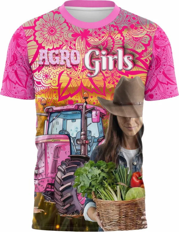 Arte Camisa Agro Girl Feminina Personalizada