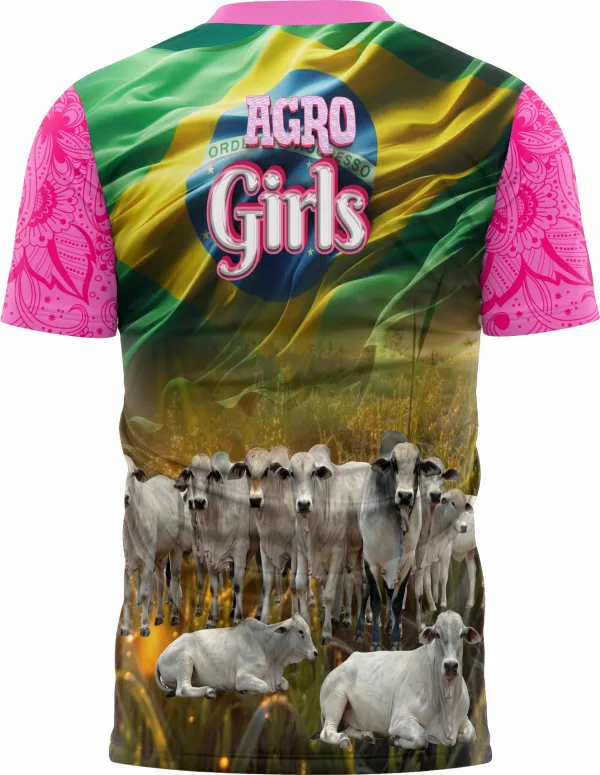Arte Camisa Agro Girl Feminina Personalizada