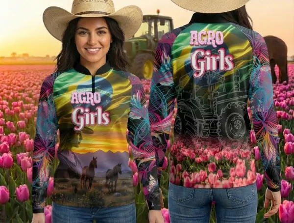 Arte Camisa Agro Girl Feminina Personalizada