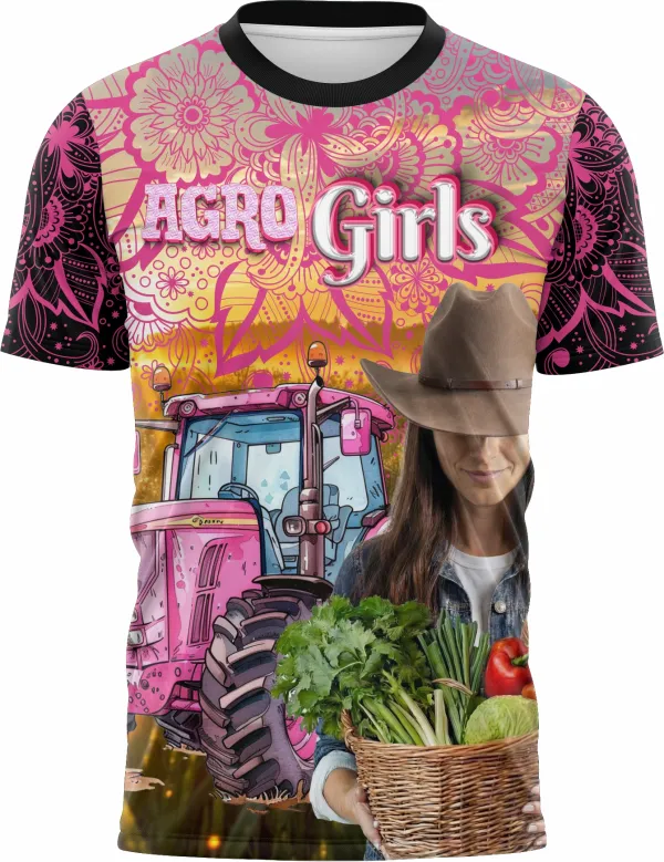 Arte Camisa Agro Girl Feminina Personalizada