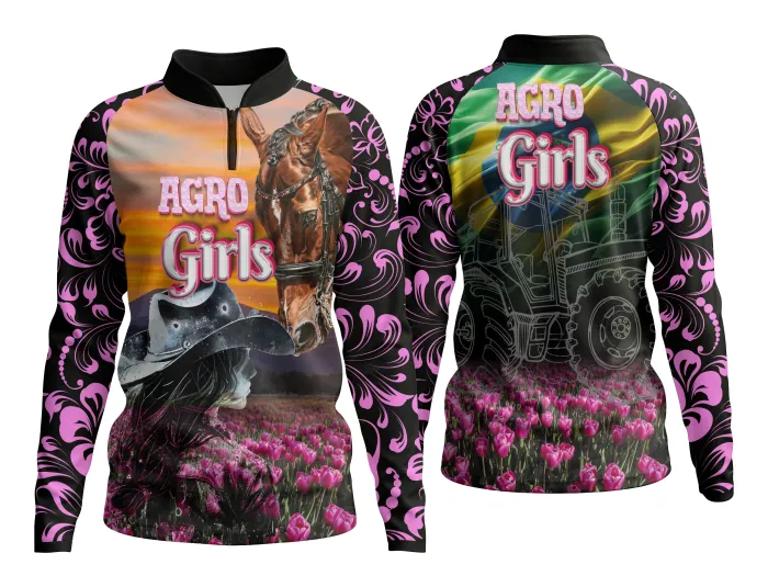 Arte Camisa Agro Girl Feminina Personalizada
