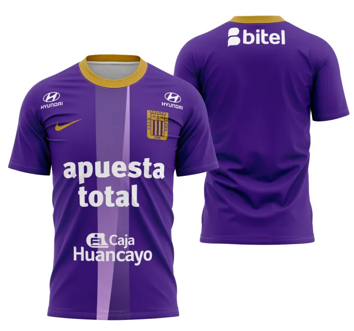 Camiseta unissex preta com logo no peito e estampa grande nas costas do Alianza Lima Edição Especial, perfeita para torcedores e amantes do futebol.