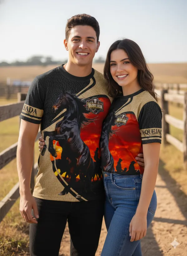 Camisa Vetor Amantes Da Vaquejada