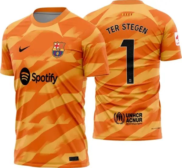 Arte Vetor Camisa Barcelona Goleiro 2023-24