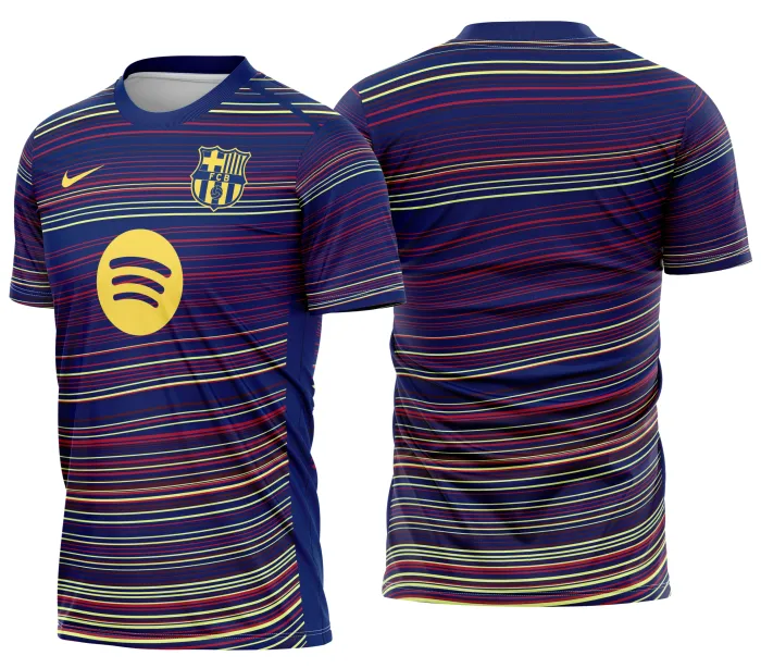 Arte Camisa Barcelona Pré-jogo 2025 - 2026