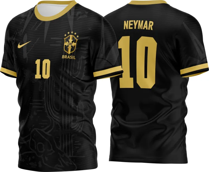 Arte Camisa Brasil Nike Deserto Negro