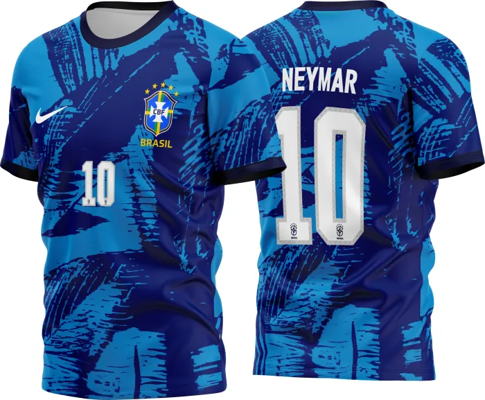 Arte Camisa Brasil Nike Summer Blue 2022