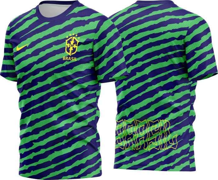 Arte Camisa Brasil Pré-Jogo 2022-23