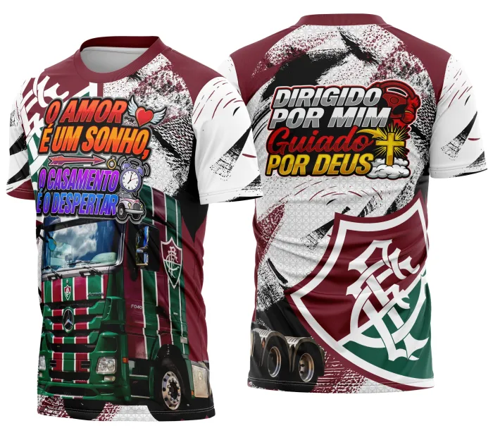 Arte Camisa Caminhoneiro Personalizada Fluminense