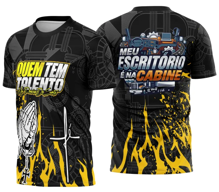 Arte Camisa Caminhoneiro Personalizada Frase