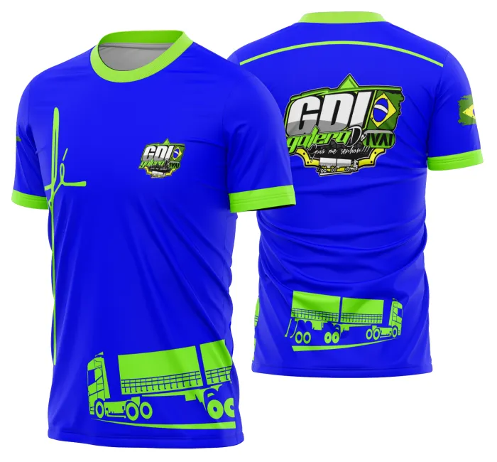 Camiseta unissex preta com logo no peito e estampa grande nas costas com tema Caminhoneiros Caminhão Carreta Modelo 26, perfeita para fãs de caminhões e caminhoneiros.