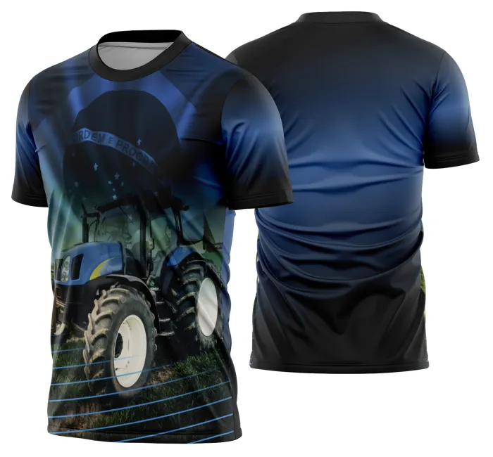 Camiseta unissex preta com logo no peito e estampa grande nas costas inspirada em caminhoneiros, caminhão e carreta modelo 55, ideal para quem ama a estrada e a vida de motorista.