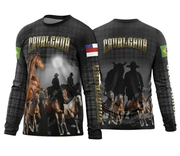Arte Estampa Template Camisa Cavalgada 2024 Modelo 09