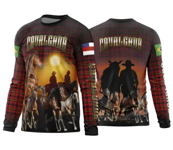 Arte Estampa Template Camisa Cavalgada 2024 Modelo 10