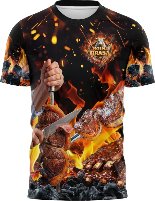 Arte Camisa Churrascaria Carne - Profissão