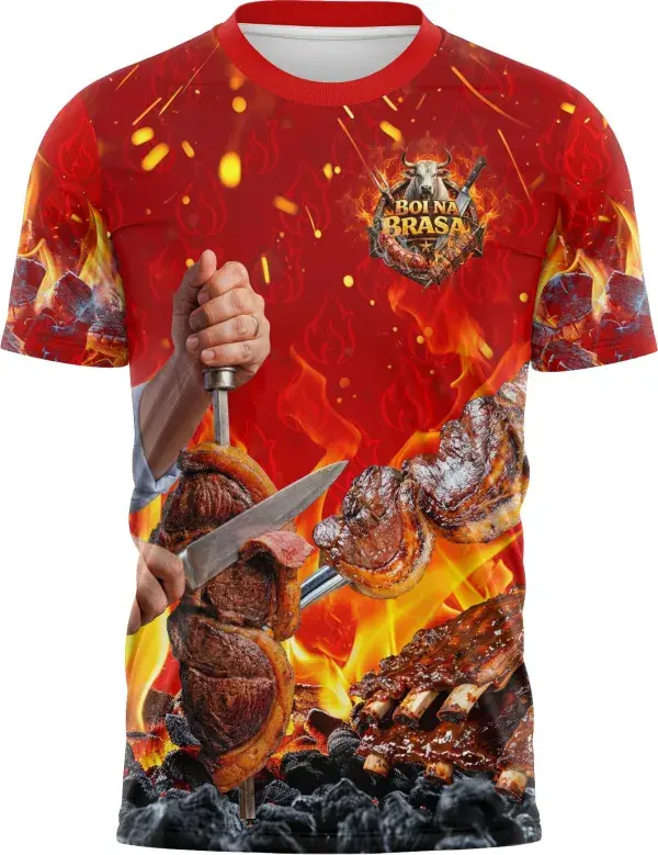 Arte Camisa Churrascaria Carne - Profissão