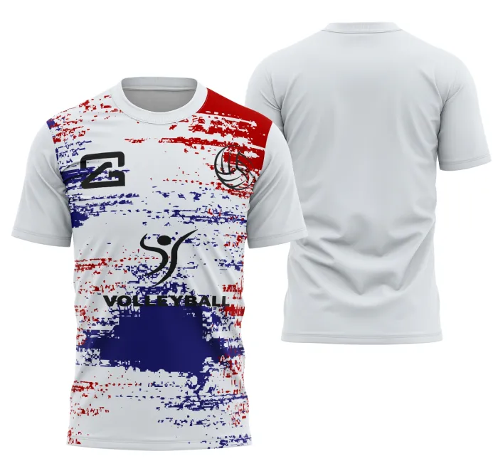 Camiseta unissex preta com logo no peito e estampa grande nas costas inspirada na coleção Volleyball8, ideal para uso casual ou esportivo.