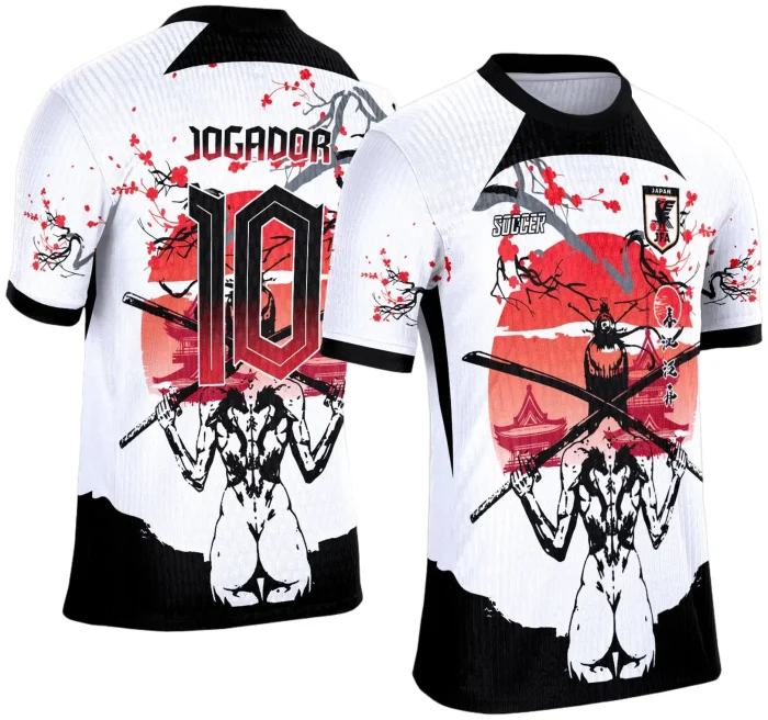 Arte Template Camisa de Interclasse 2025 | Japão Espadas