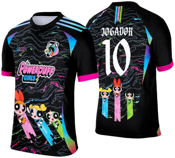 Camisa de Interclasse As Meninas Super Poderosas 2025 - Arte Vetor Template