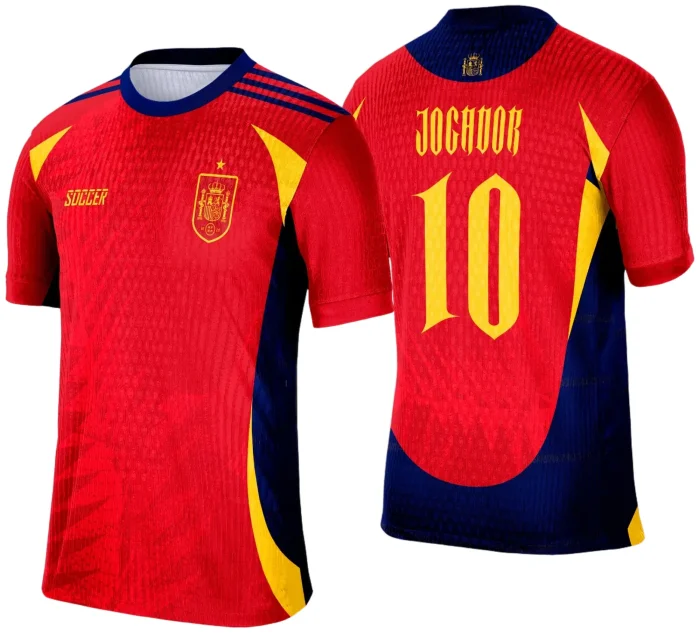 Camisa de Interclasse Conceito Espanha 2025 - Arte Vetor Template
