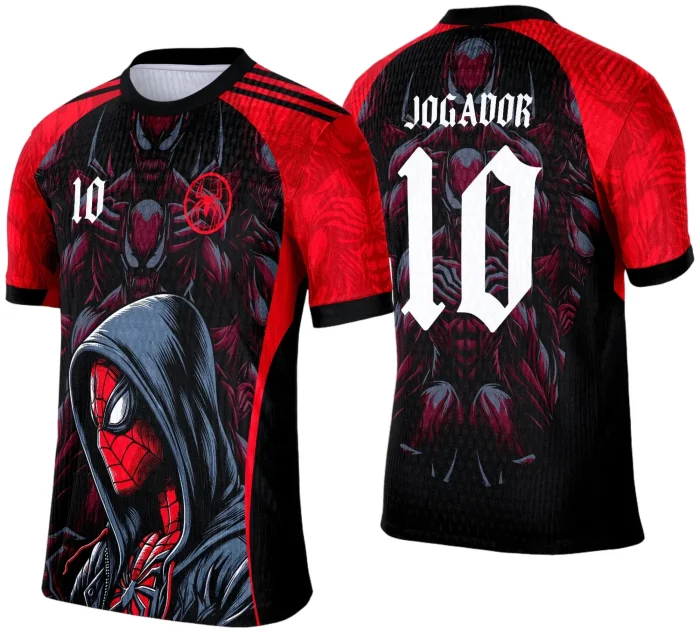 Camisa de Interclasse Homen Aranha 2025 - Arte Vetor Template