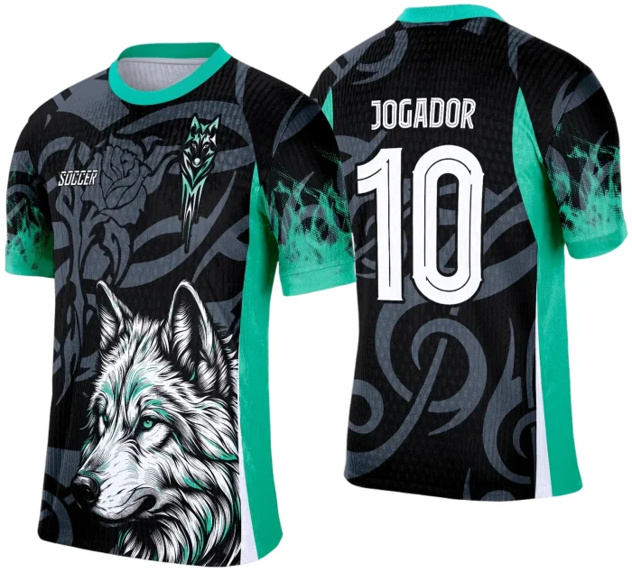 Camisa de Interclasse Lobo 2025 - Arte Vetor Template