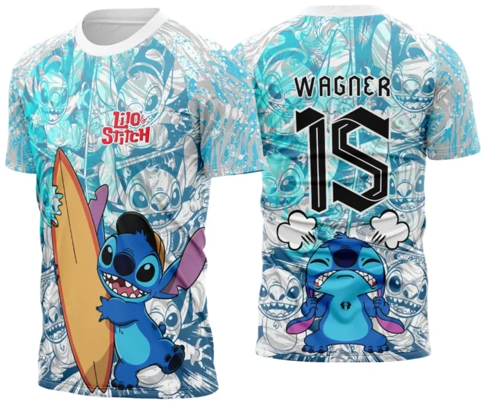 Camisa de Interclasse Stitch 2025 - Arte Vetor Template