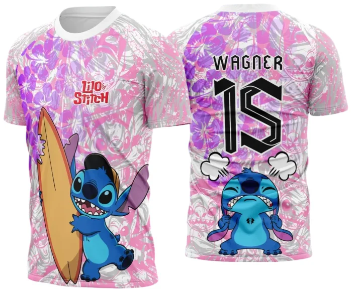Camisa de Interclasse Stitch 2025 - Arte Vetor Template