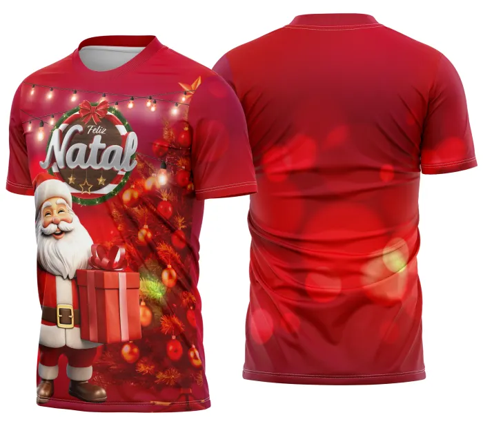 Camisa de Natal Natalina Festiva