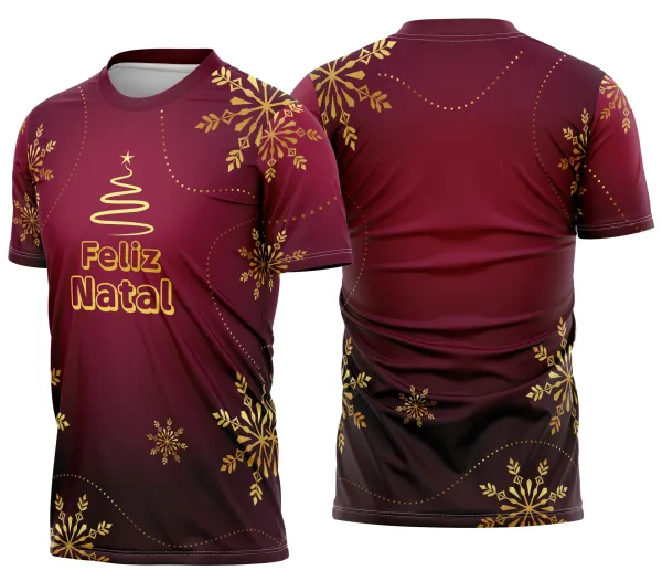 Camisa de Natal Natalina Festiva