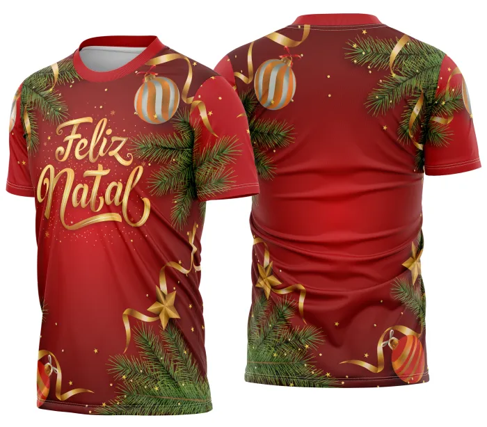 Camisa de Natal Natalina Festiva