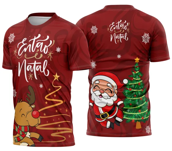 Camisa de Natal Natalina Festiva