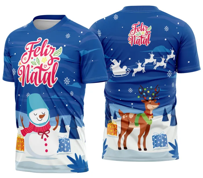 Camisa de Natal Natalina Festiva